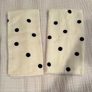 Set of 2 Kate Spade Polka Dot Kitchen Towels